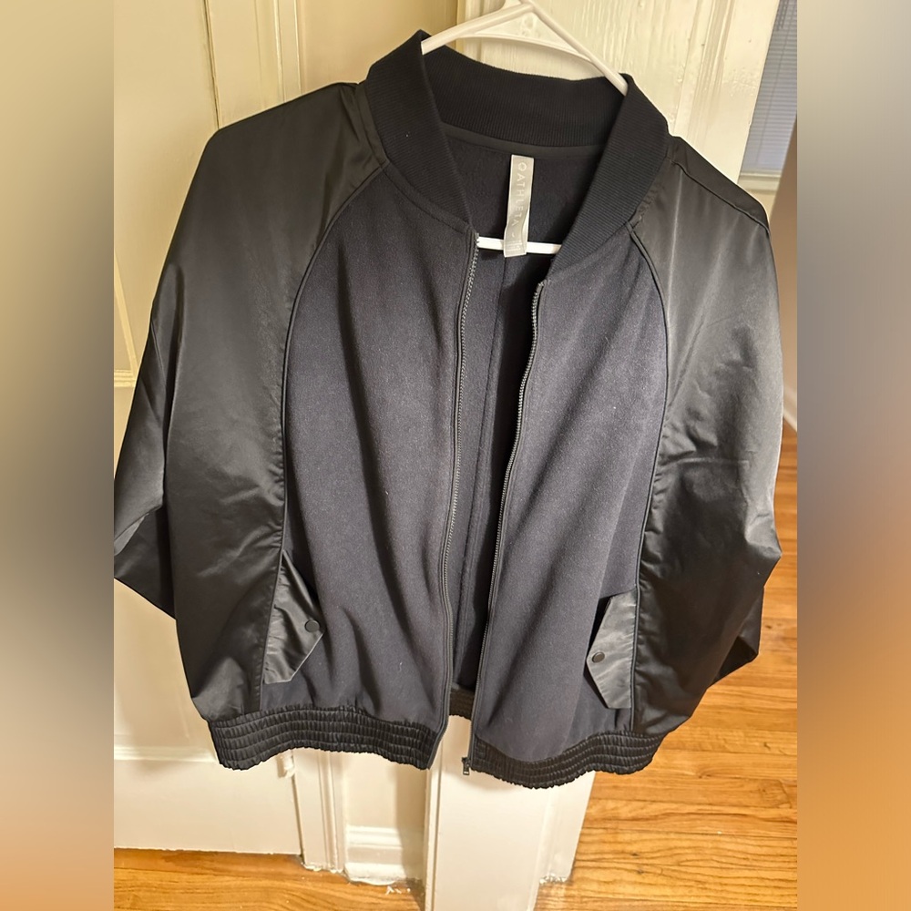 Athleta Women’s Zip-up Black Bomber Jacket